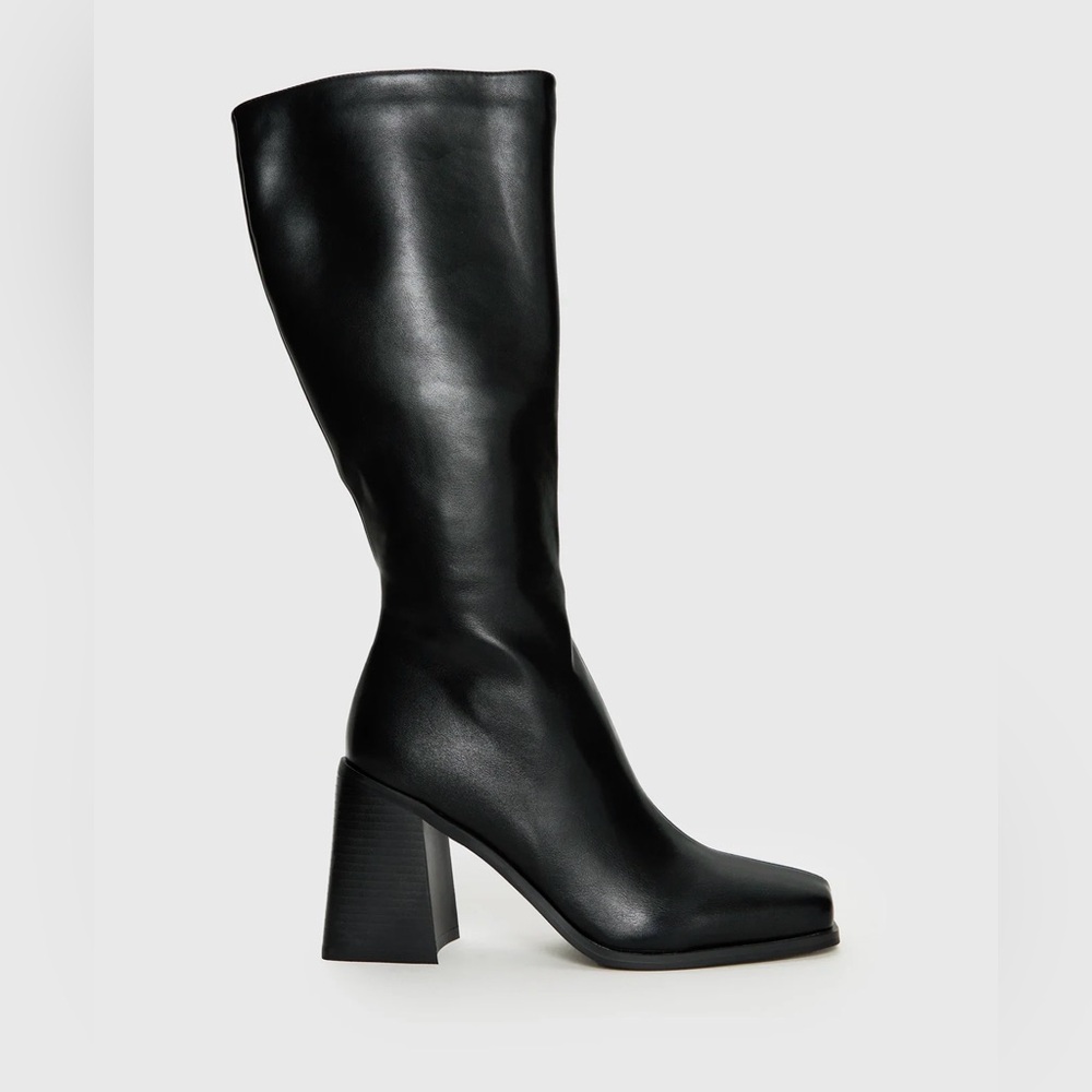 Princess Polly Renzo Leather Boots - Size 8 (never worn)